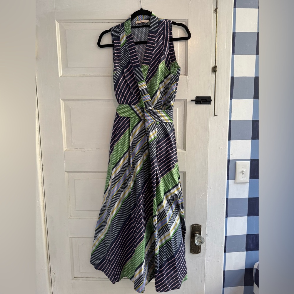 Tori Burch striped wrap dress